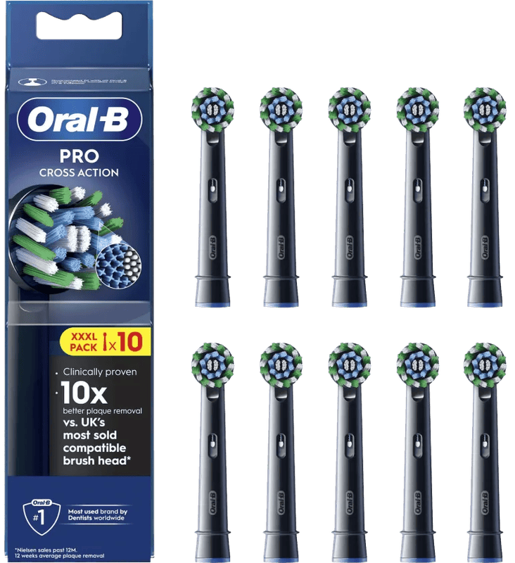 Oral-B Pro Cross Action Schwarz (10 Stück)