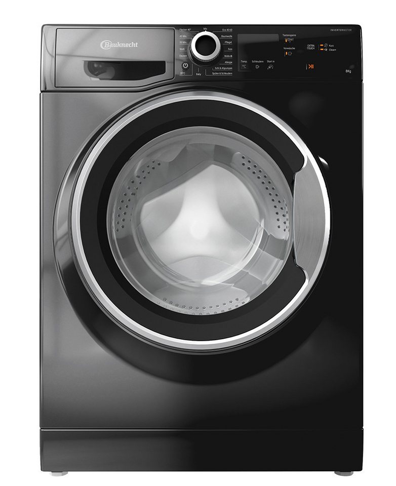BAUKNECHT Waschmaschine W8 S6300 A, 8 kg, 1400 U/min, Anti-Allergie-Programm, Flecken 40°, Mehrfachwasserschutz+